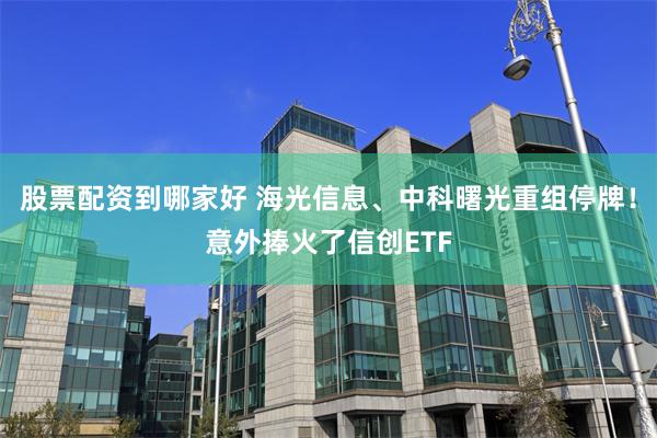 股票配资到哪家好 海光信息、中科曙光重组停牌！意外捧火了信创ETF