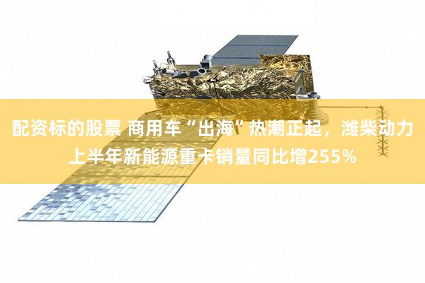 配资标的股票 商用车“出海”热潮正起，潍柴动力上半年新能源重卡销量同比增255%